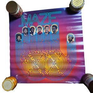 Maze Frankie Beverly Vintage 1977 Promo Album Poster 24x24 Capitol Funk / Soul